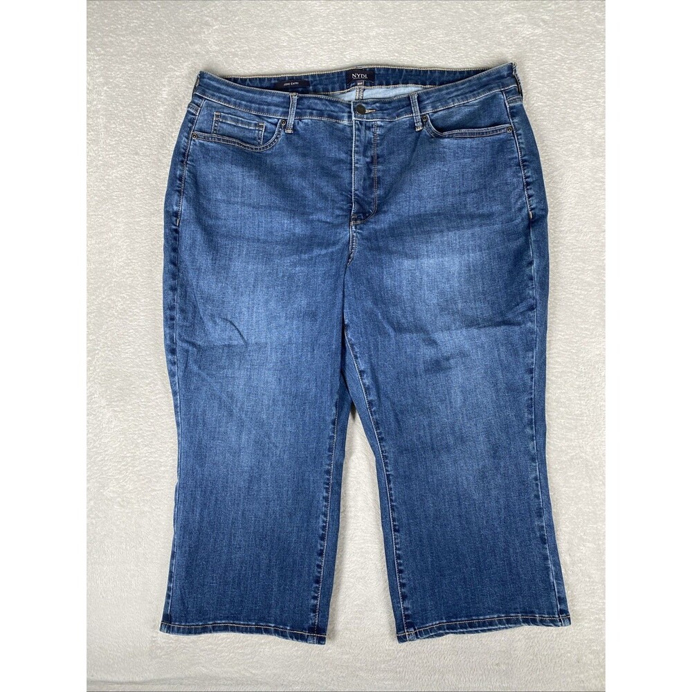 NYDJ Joni Capri Women's 18WP Cool embrace Lift Tuck Jeans Stretch Waist